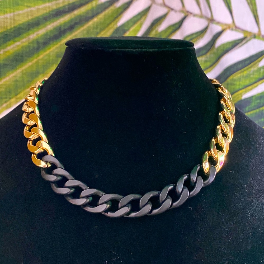MARCCAIN Gold & Black Chain Necklace 🖤💛